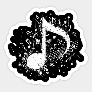 Artistic Musical Note Sticker